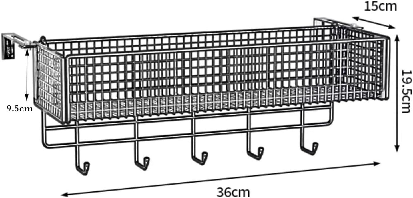 Black Railing Planter, Fence & Balcony Window Sill Flower Pot Holder, 