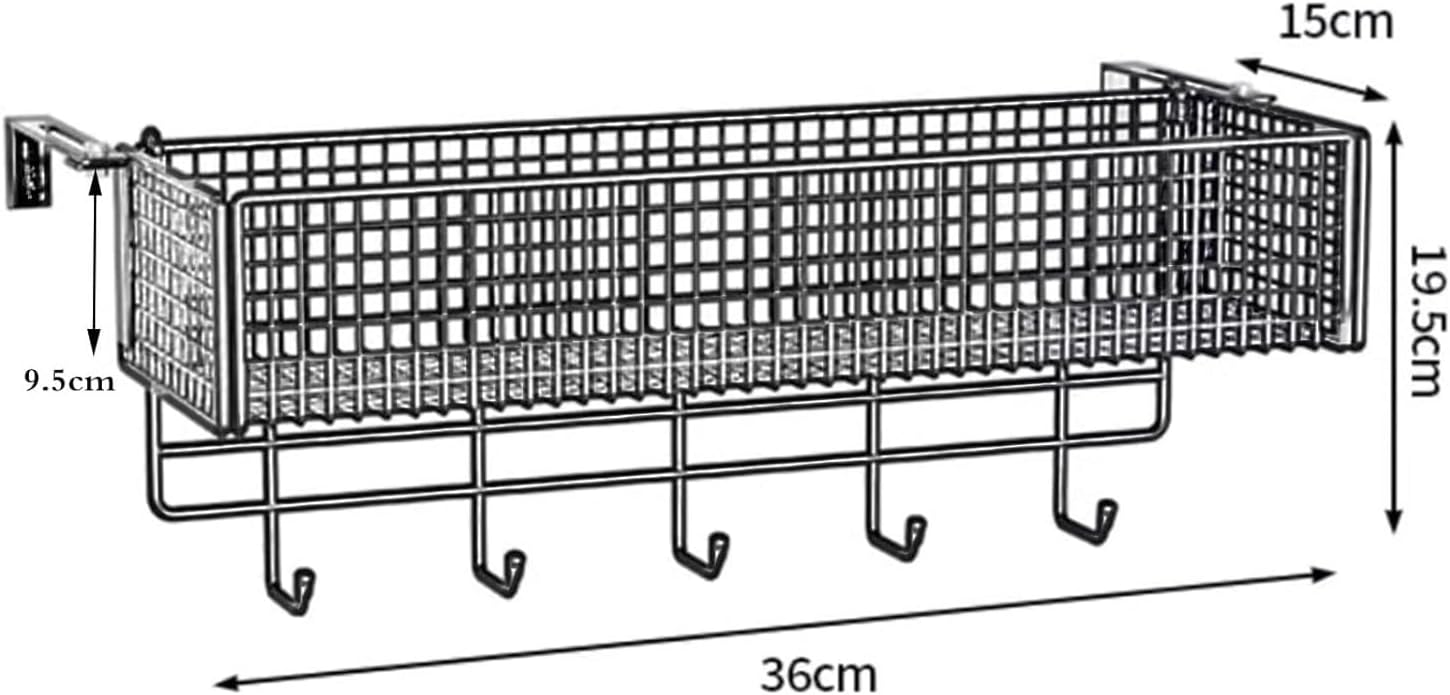 Black Railing Planter, Fence & Balcony Window Sill Flower Pot Holder, 