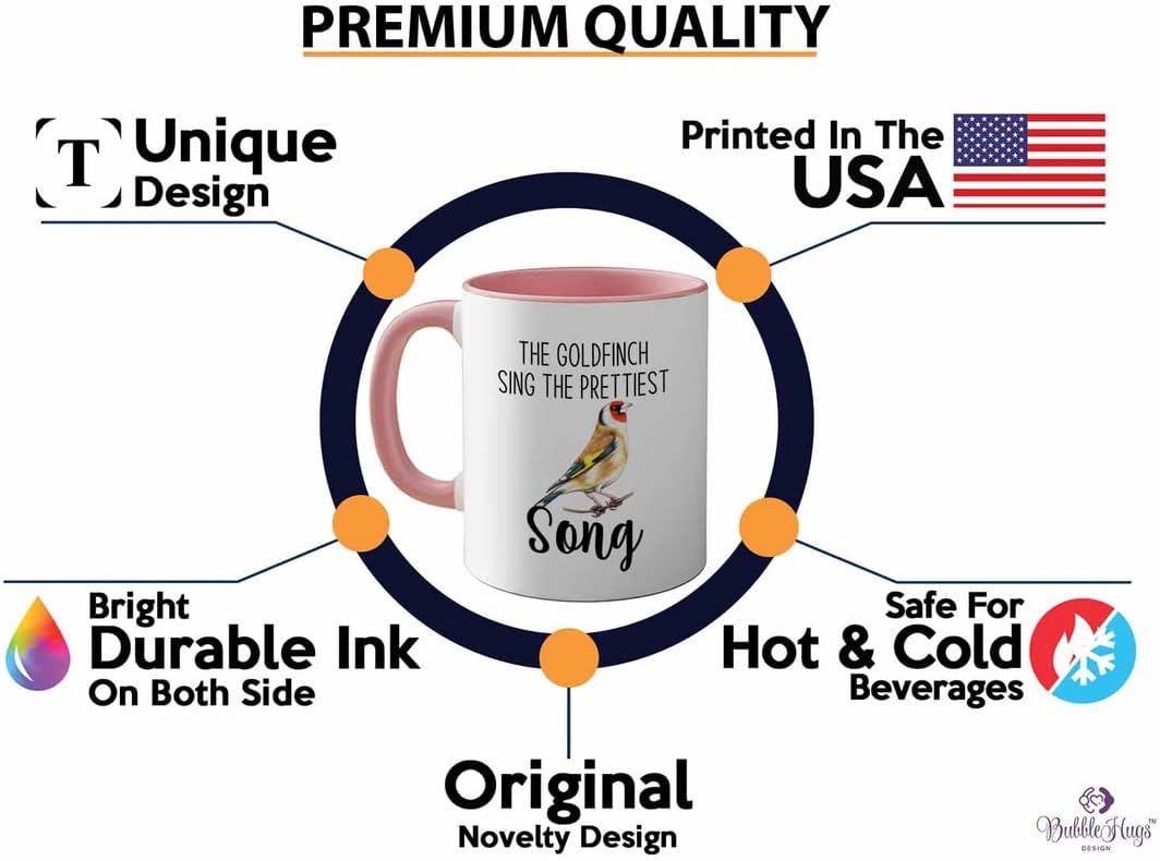 Bird Lover Two Tone Pink Edition 11oz - Prettiest Song - Hummingbird Nest Cage Parrot Dad Gardening Outdoor Birdwatcher Feeder