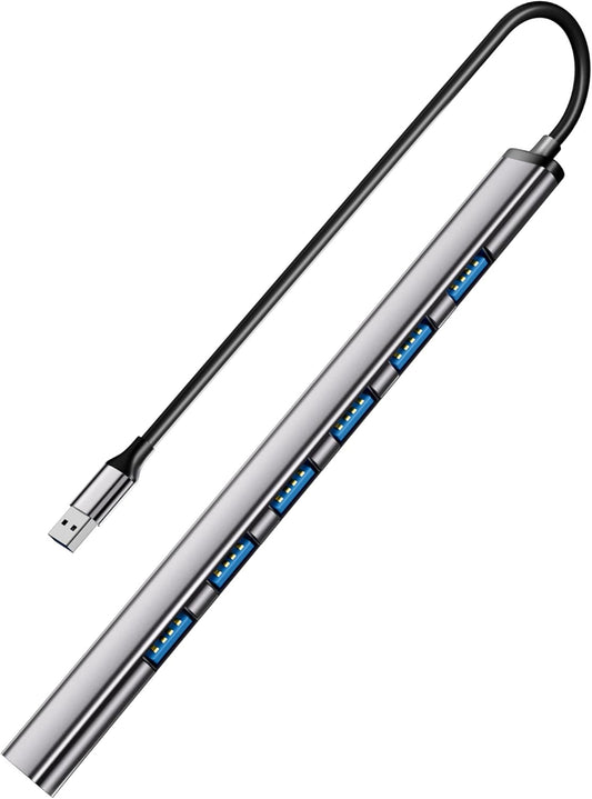 USB 3.0 hub, SNLLMZI Aluminium USB 3.0 7 Port Hub Expander,Ultra Slim 