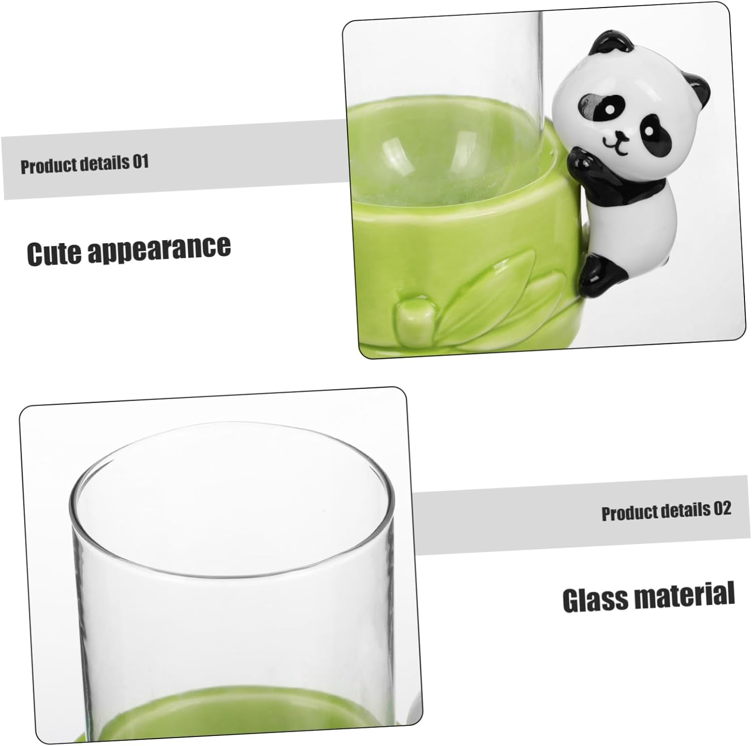 BESTOYARD Ceramic Panda Flowerpot Water Plant Decor Indoor Plant Vase 