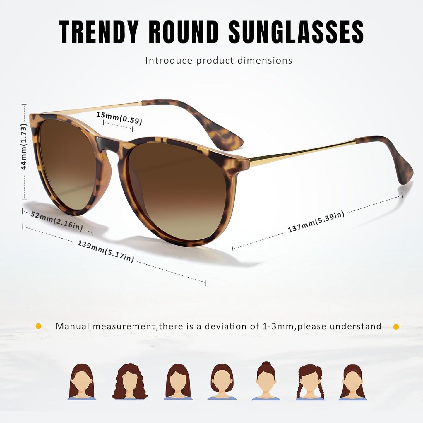 CHBP Polarized Sunglasses for Women Men - Trendy 2025 Vintage Classic 