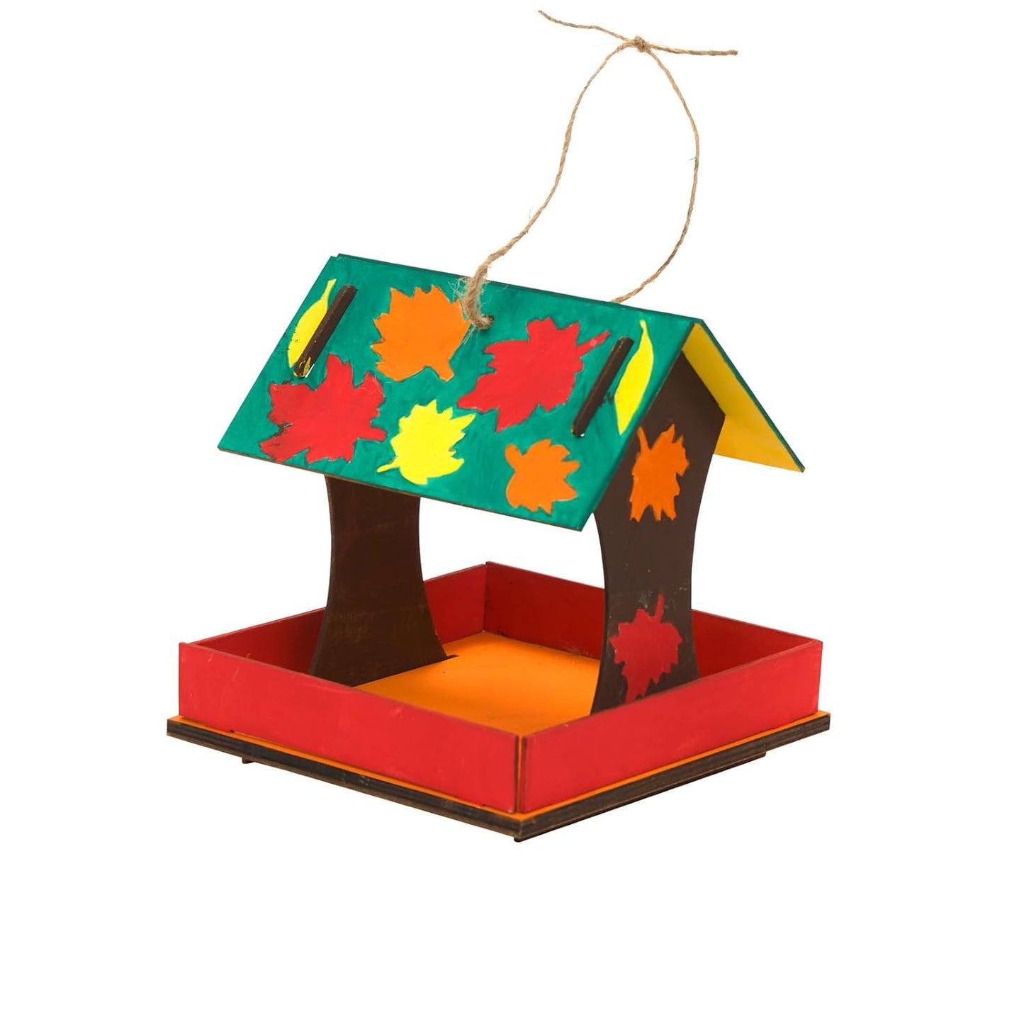 Colorations® Easy-Build Bird Feeder, Set of 6, Crafts for Kids, Easy to Build Craft, Crafts for Children, Craft for Boys & Girls,Fun Craft for Kids,Personalize Your Bird Feeder, Wooden Craft