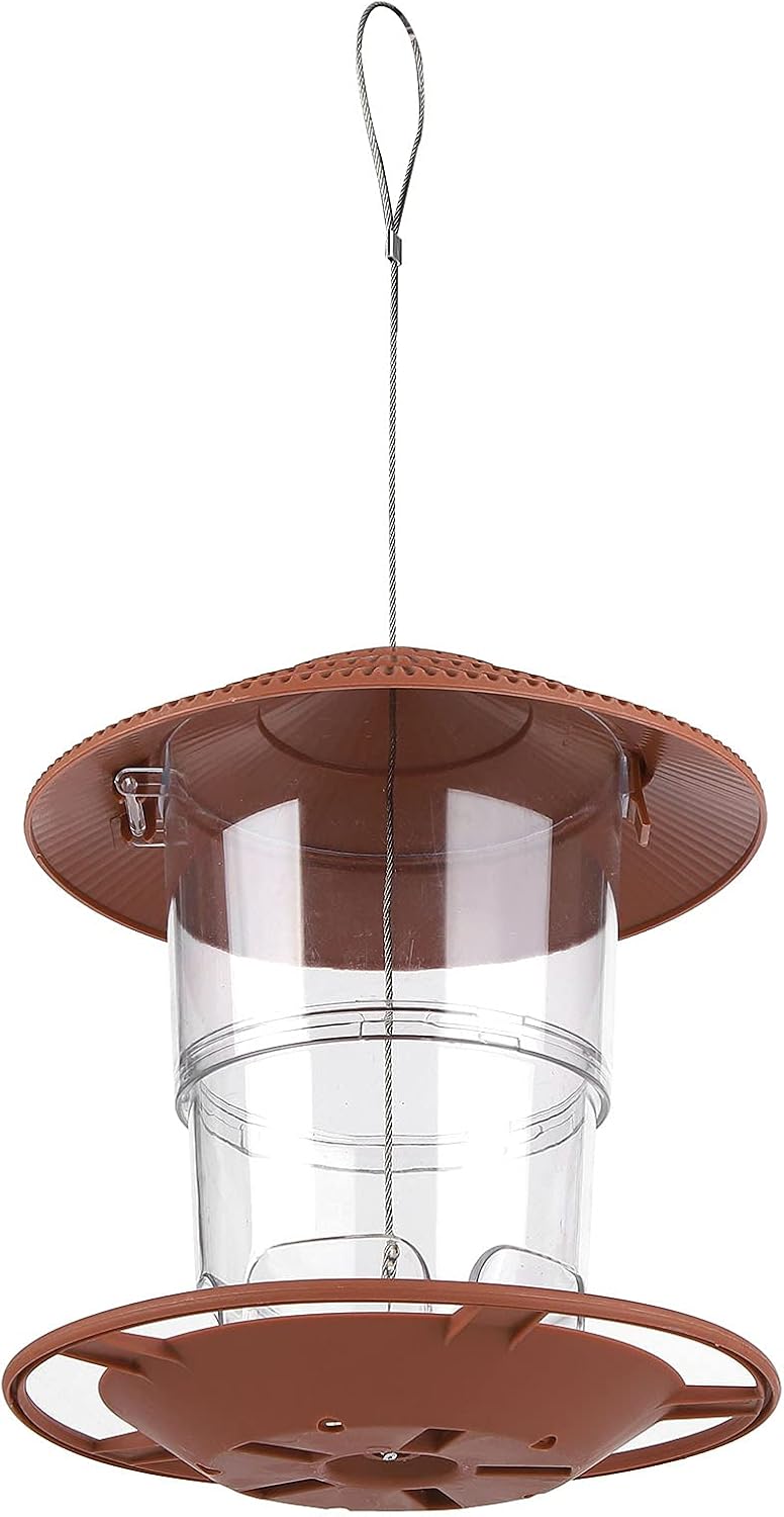 ZJchao Wild Bird Feeder Durable Hanging Foldable Bird House for Garden Patio, 1L Capacity, Suitable for Small Birds