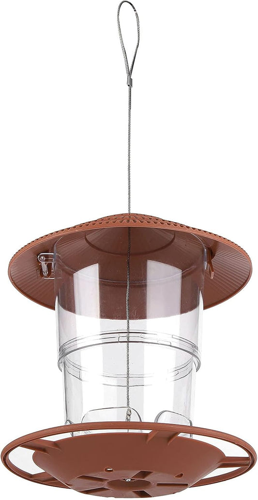 ZJchao Wild Bird Feeder Durable Hanging Foldable Bird House for Garden Patio, 1L Capacity, Suitable for Small Birds