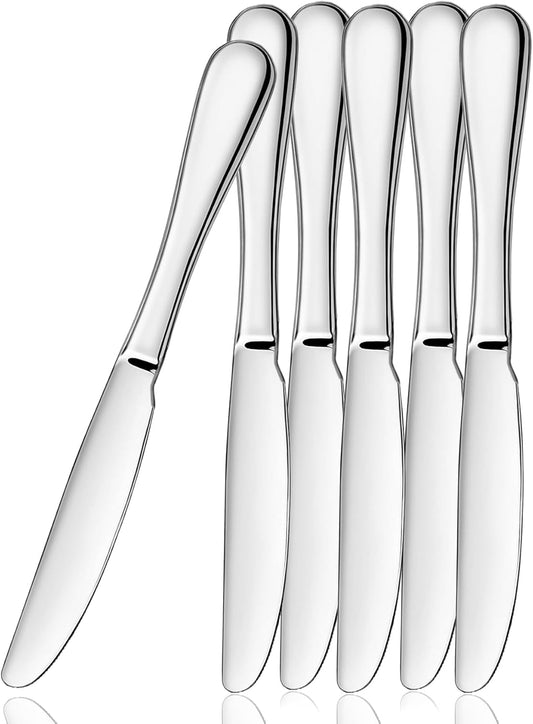 ATB Dinner Knives Set, Stainless Steel Table Knife, Butter Spreder, 2/