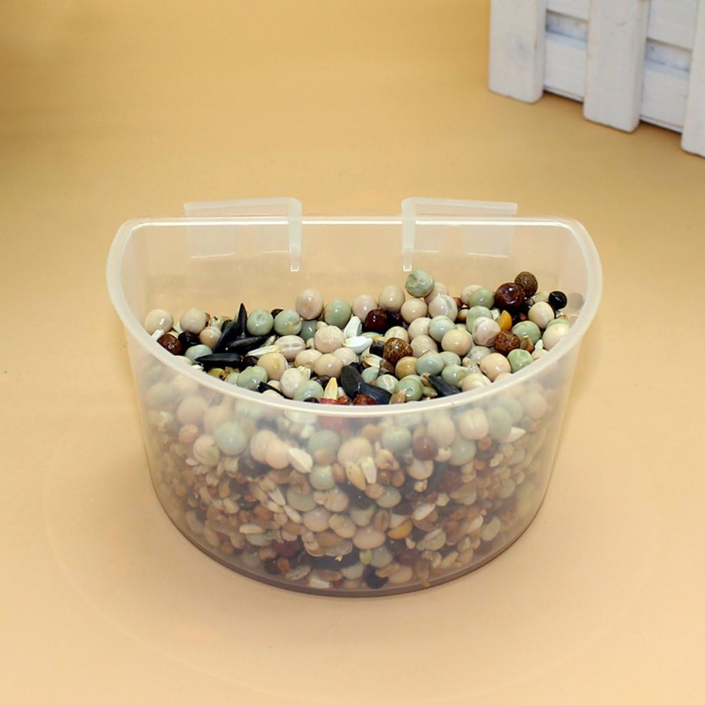 5 Pcs Bird Water Feeder Dishes Bowl for Cage Cups Hanging Food Cup Birdcage Bowls Pet Supplies for Small Dogs