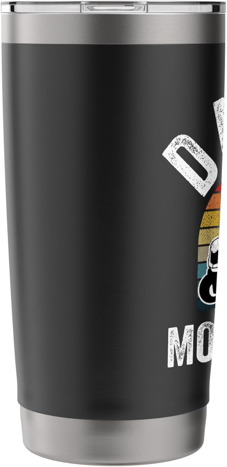 Daddy Mows Best Funny Gardener Lawn Care Father's Day Stainless Steel Insulated Tumbler