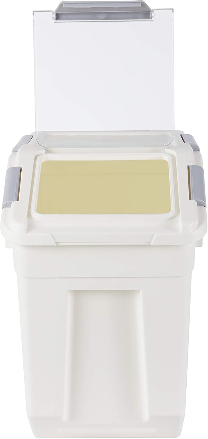 EonTone [2-Pack] 30 lbs Rice Storage Container, 15L Airtight Food Bin 