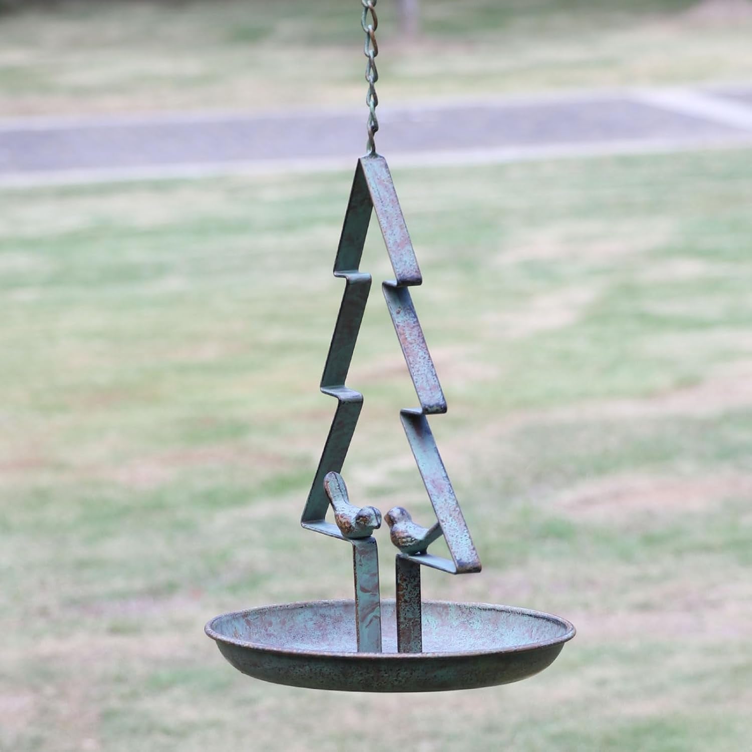 Christmas Tree Hanging Bird Feeders for Outdoors, Seed Tray for Metal 