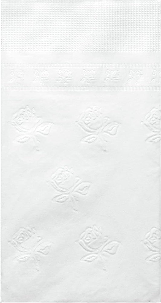 GUSTO [300 Count - 7 ½” x 4 ¼” Folded] Paper Dinner Napkins - Disposable 2-Ply White Party Napkins (15” x 17” Unfolded) - Formerly Comfy Package