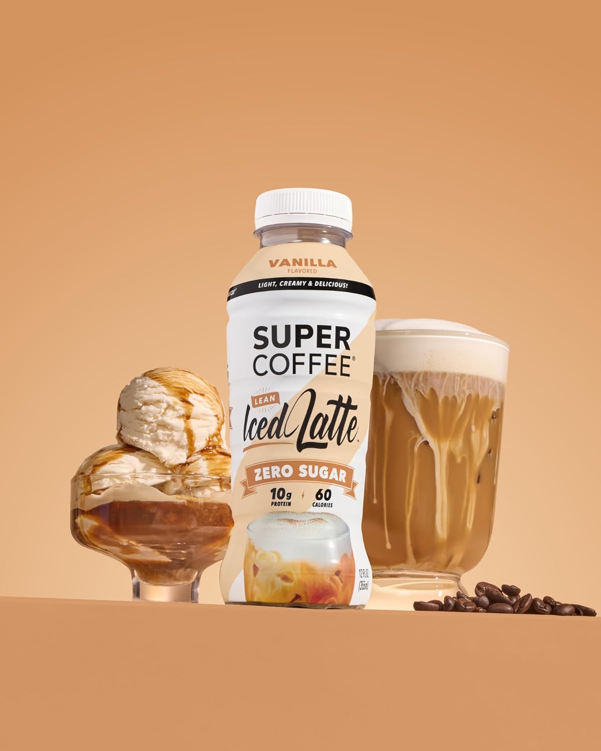 Super Coffee, Ready To Drink Iced Coffee, Vanilla Latte (12 Ounce Bott