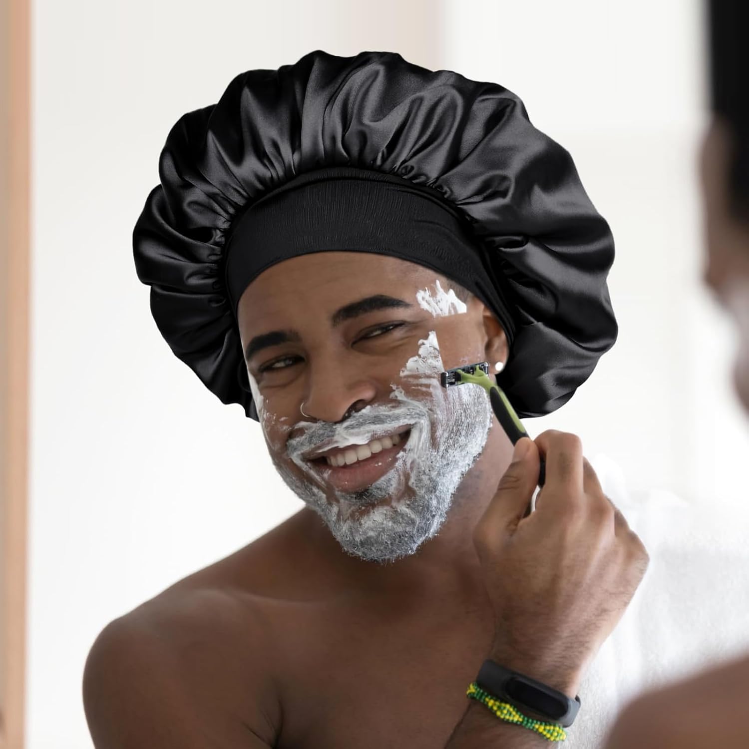 YANIBEST Silk Bonnet for Men Women Hair Bonnet for Sleeping Double Lay