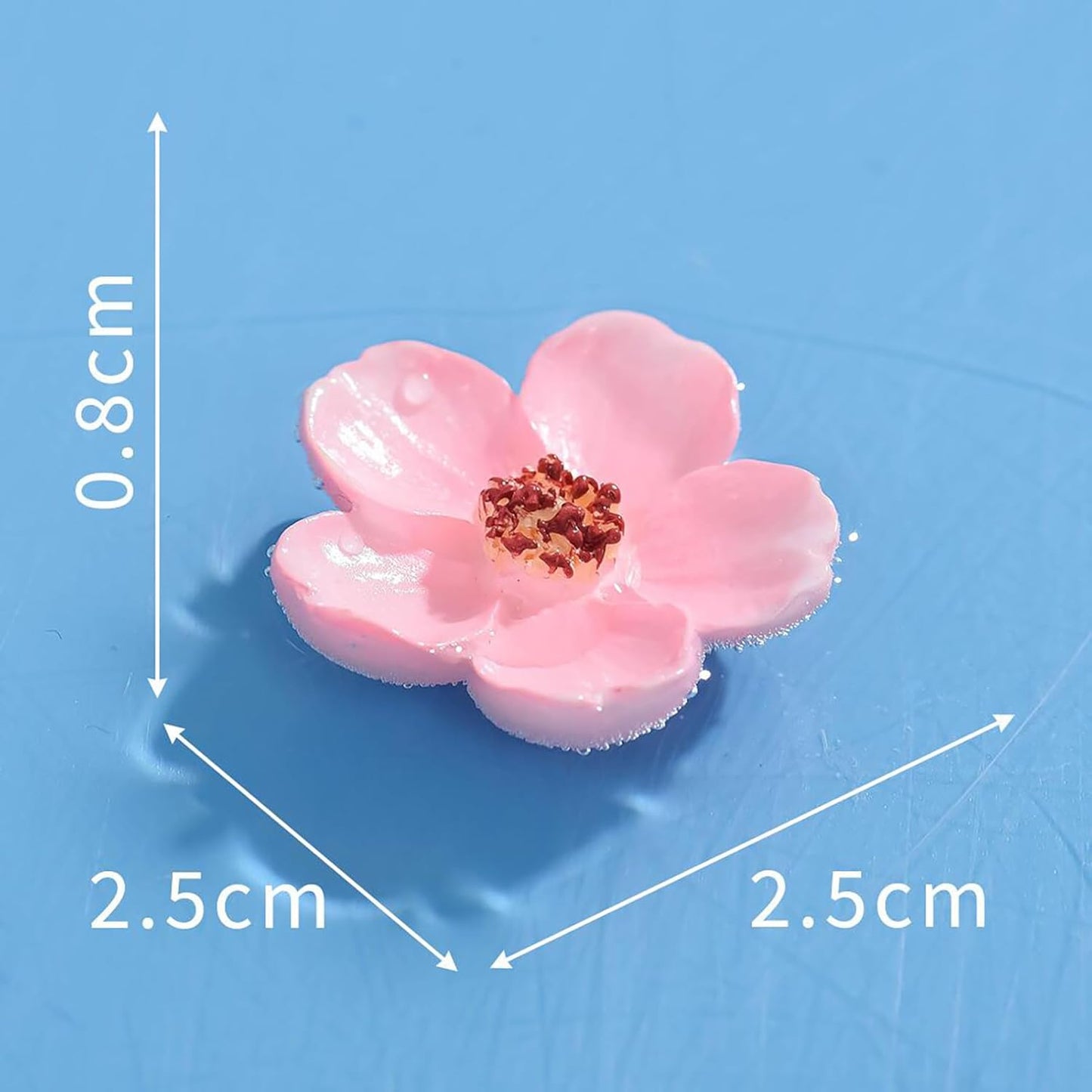 Floating Bee Feeder, Flower Shape Water Station, 8 Pieces Nectar Cups with Bright Colors, Weatherproof Garden Decor, Bee Feeder with Aesthetic Design, Feeding Station for Garden Patio