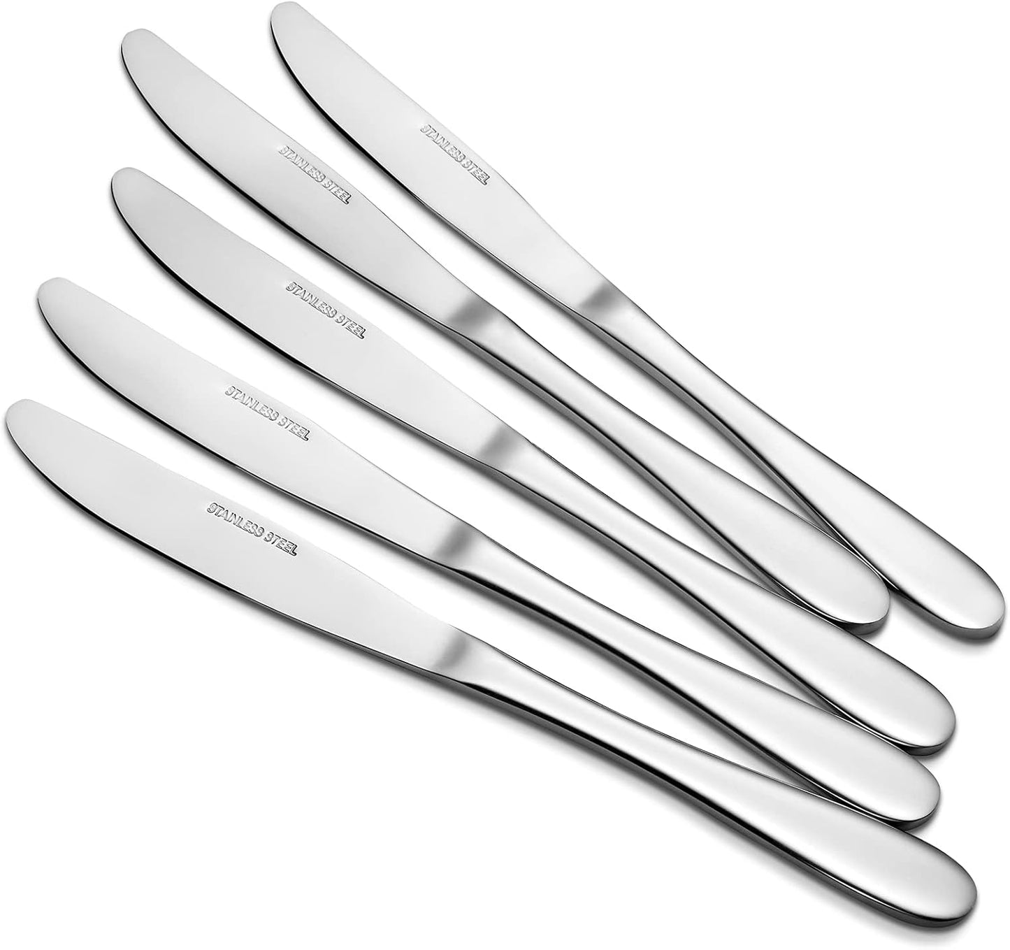 8-Piece Stainless Steel Table Knives,Dinner Knives Set,9.1-Inch (8-Pie