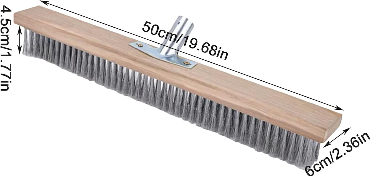Stiff Wire Broom, Wire Broom Head, 24 Inch Metal Bristles with Socket 