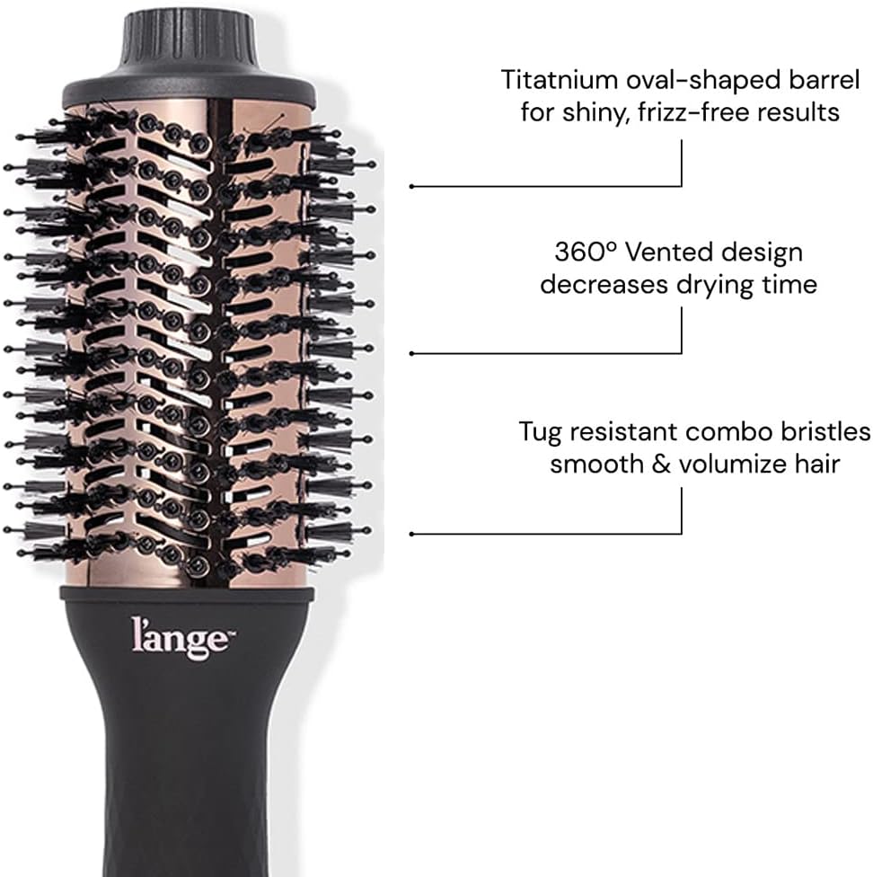 L'ANGE HAIR Le Volume 2-in-1 Titanium Blow Dryer Brush | Frizz Control