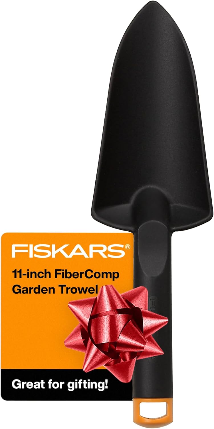 Fiskars Hand Trowel - Fiber Composite Gardening Hand Tool with Hang Ho
