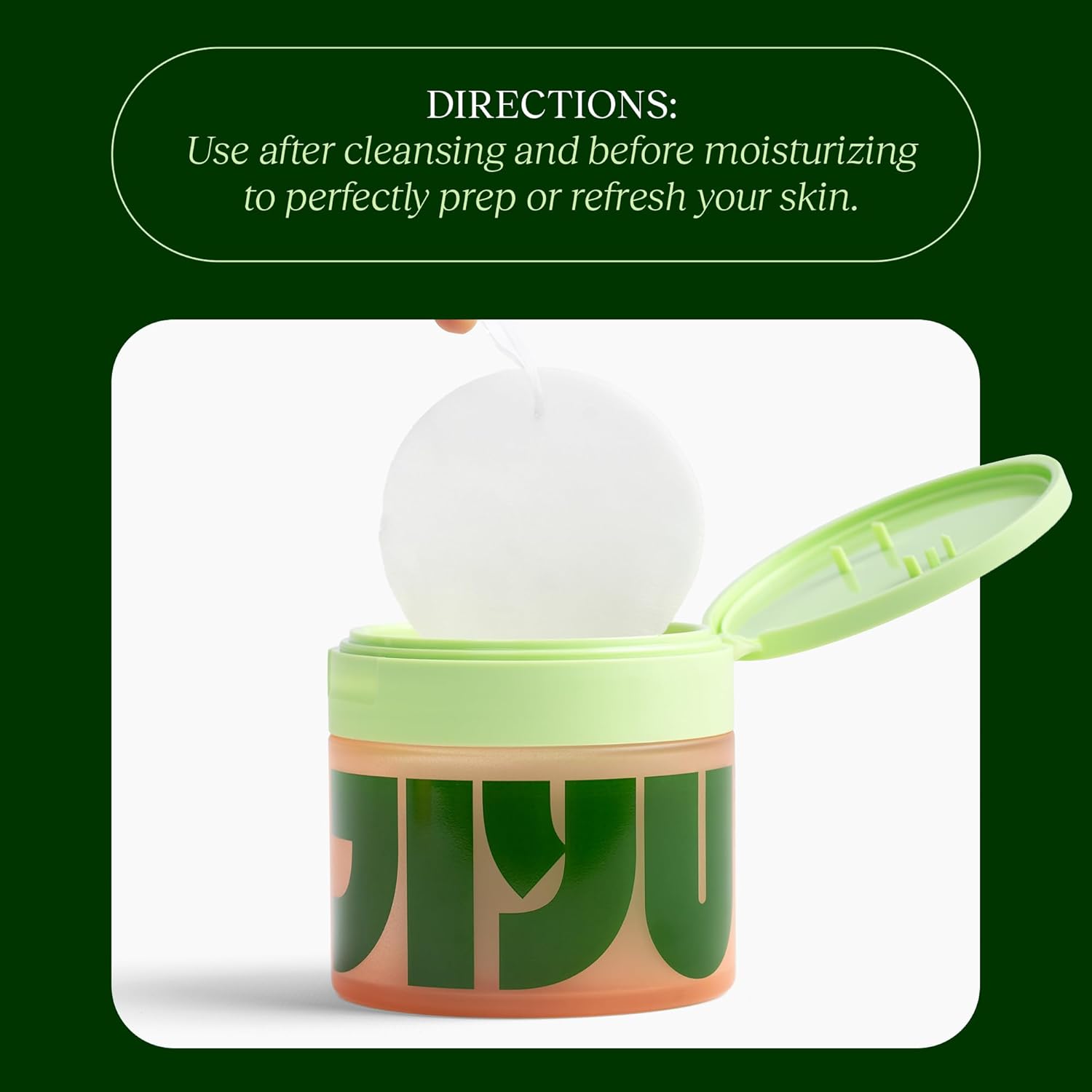 JiYu Toning Polish Pads - Korean Skincare for Dark Spots, Wrinkles & D