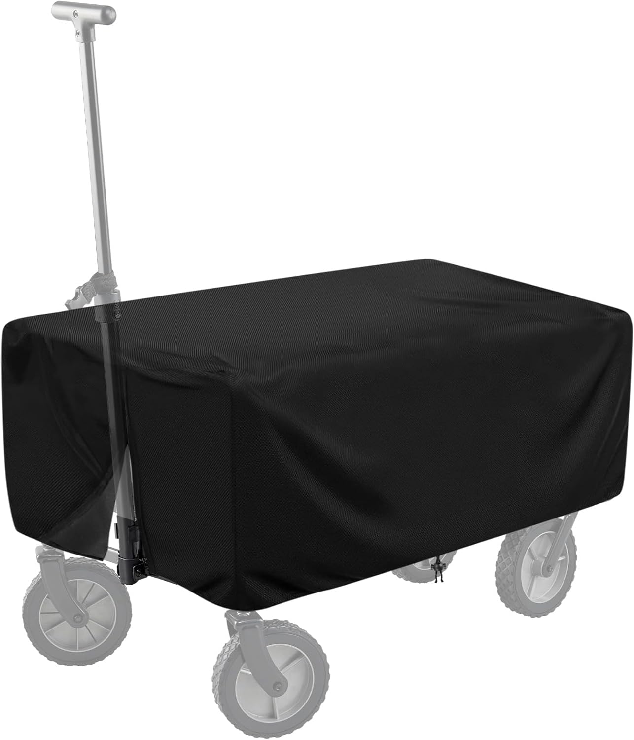Extended Outdoor Folding Wagon Cover, 600D Oxford Cloth Protective Cover, 54×22×24" Waterproof Garden Cart Covers Heavy-Duty Dust-Proof Collapsible Wagon Carts