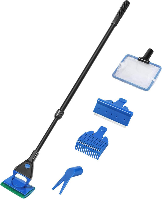AQUANEAT Aquarium Cleaning Tools, Fish Tank Cleaner Kit with Adjustabl