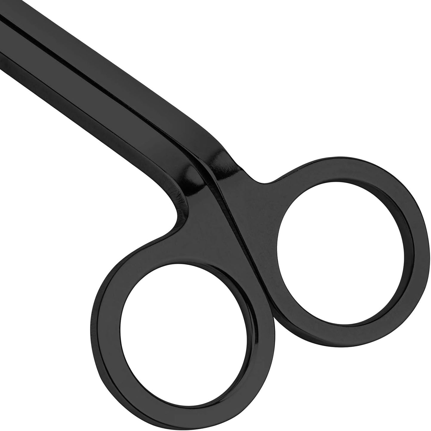 CHEFBEE Black Polished Stainless Steel Candle Wick Trimmer Wick Clipper Cutter, Scissors, Reaches Deep Into Candles to Cut Spent Cord, Allow Cleaner Burn and Prevent Soot Buildup