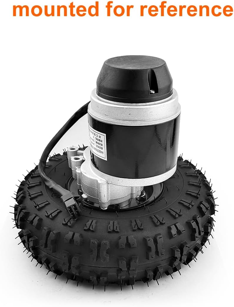 Dual 10 Inch Wheel 120RPM 24V 700W Carry Garden Lawn Mower Tool Cart Brushed Gear Motor Kit (10 inch no controller)