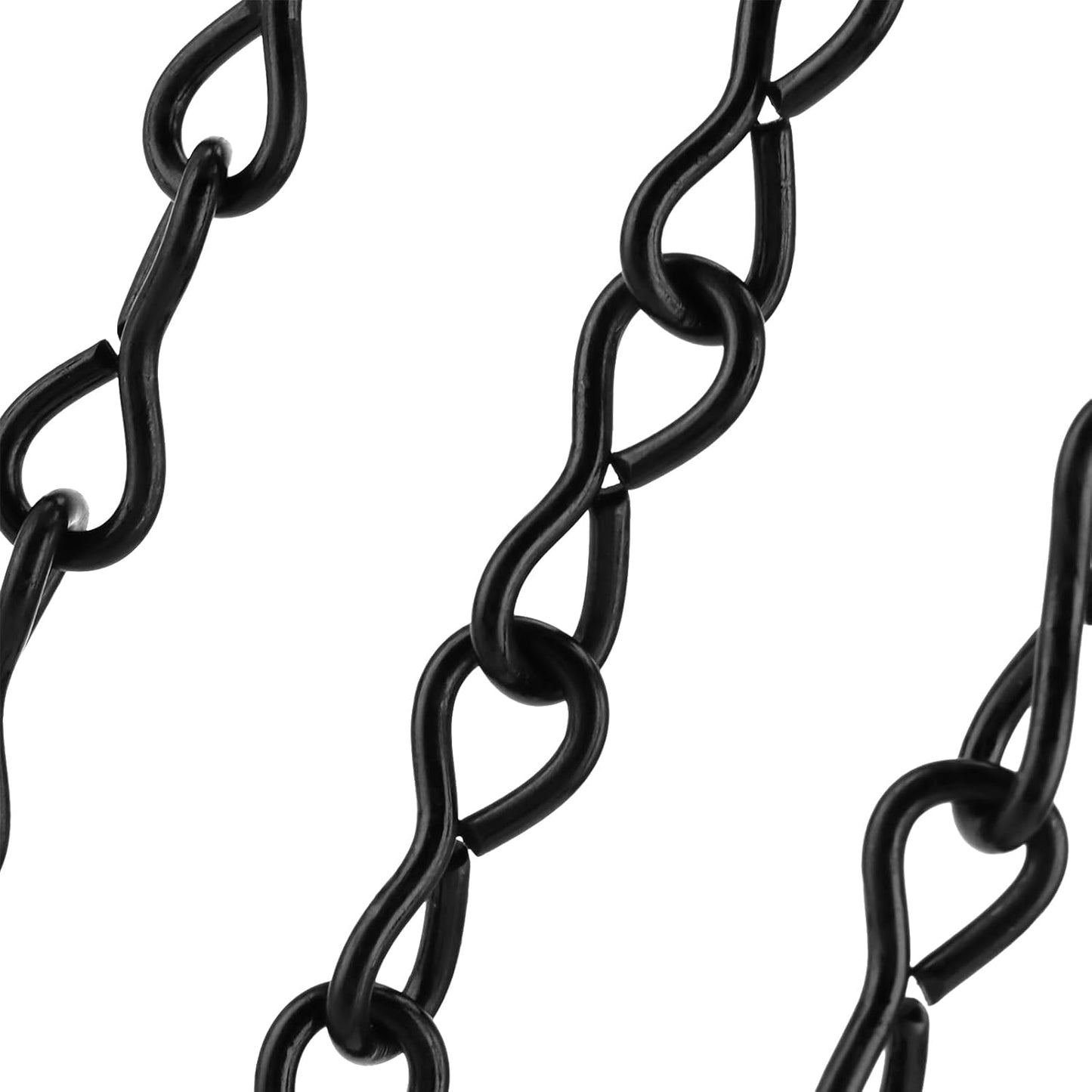 KEILEOHO 2 Pack Black Metal Hanging Chains, 312 Inch Hanging Basket Chain with Hang Buckles S Hooks for Bird Feeder, Picture, Wind Chimes, Lanterns, Wind Chimes, Planters, Outdoor Indoor Decor
