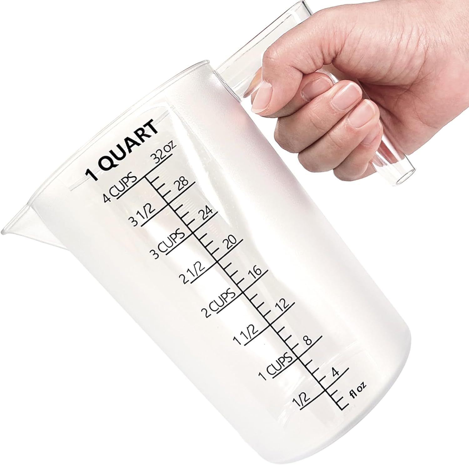 Plastic Measuring Cup with Handle, Pool Chemical Measuring Cup, Plasti