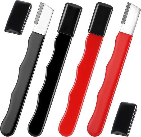 4 Pack Garden Tool Sharpener, Mini Knife Machete Sharpener Portable Axe Scissor Sharpeners Quick Edge Blade Pruner Sharpeners for Garden Tools Trimming Knives Cutter