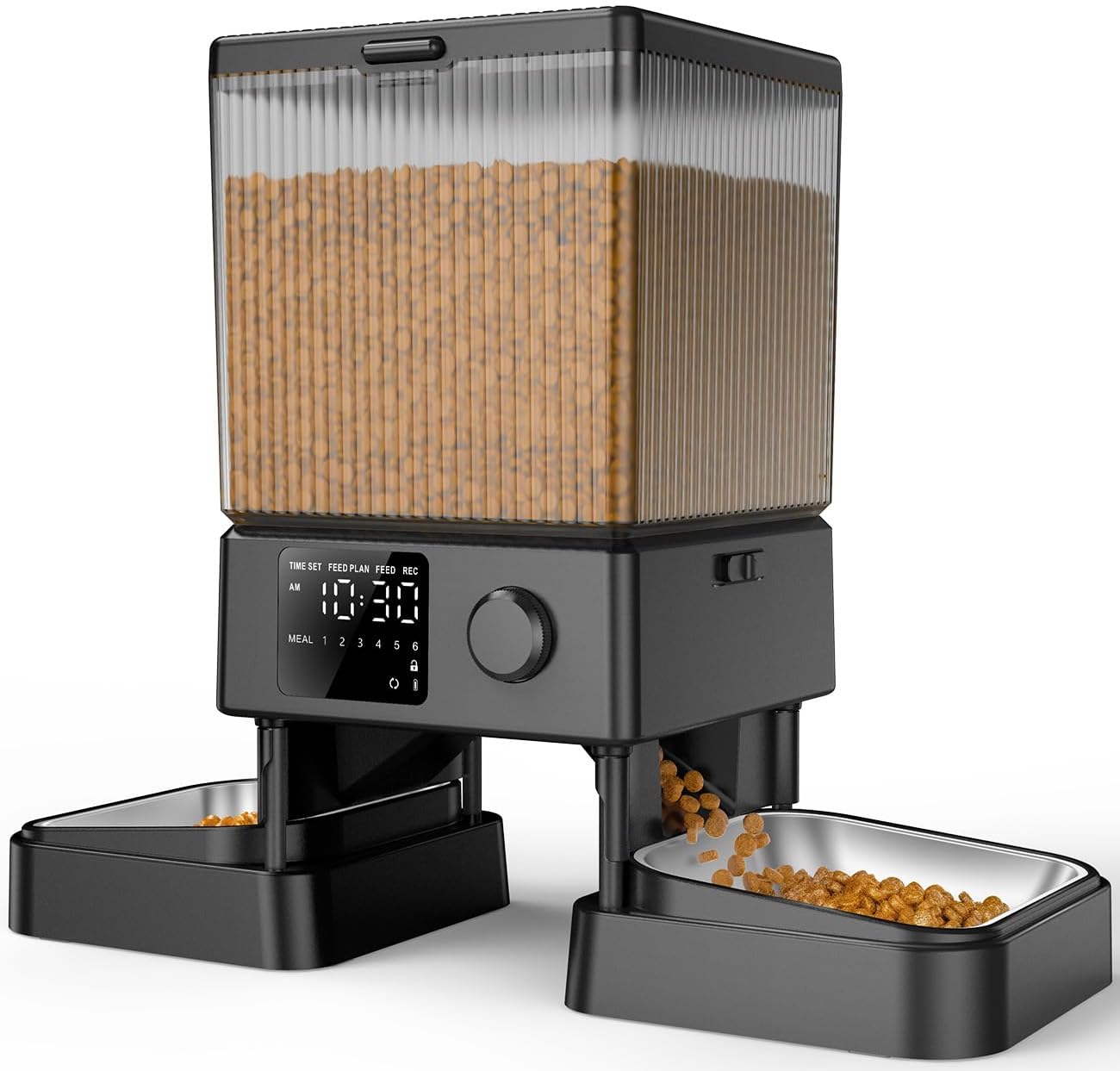 oneisall Automatic Cat Feeder for 2 Cats, 20 Cups/5L Automatic Cat Foo