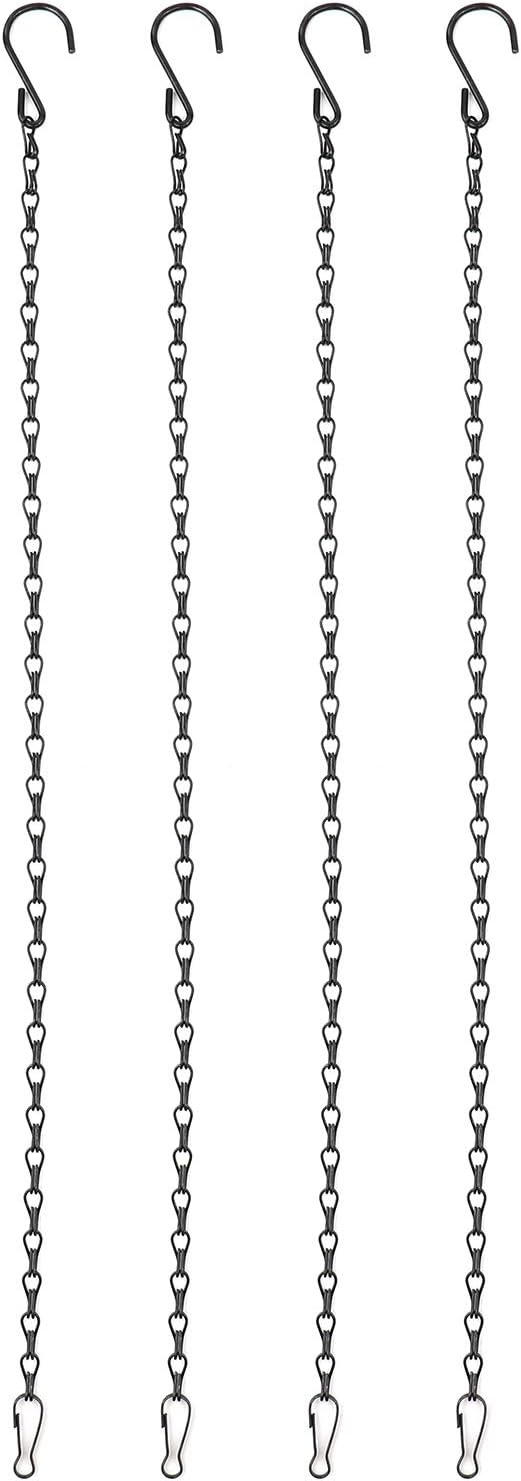 Foraineam 24 Pack 19.7 Inches Hanging Chains Garden Plant Hangers for Bird Feeders, Planters, Billboards, Lanterns and Ornaments