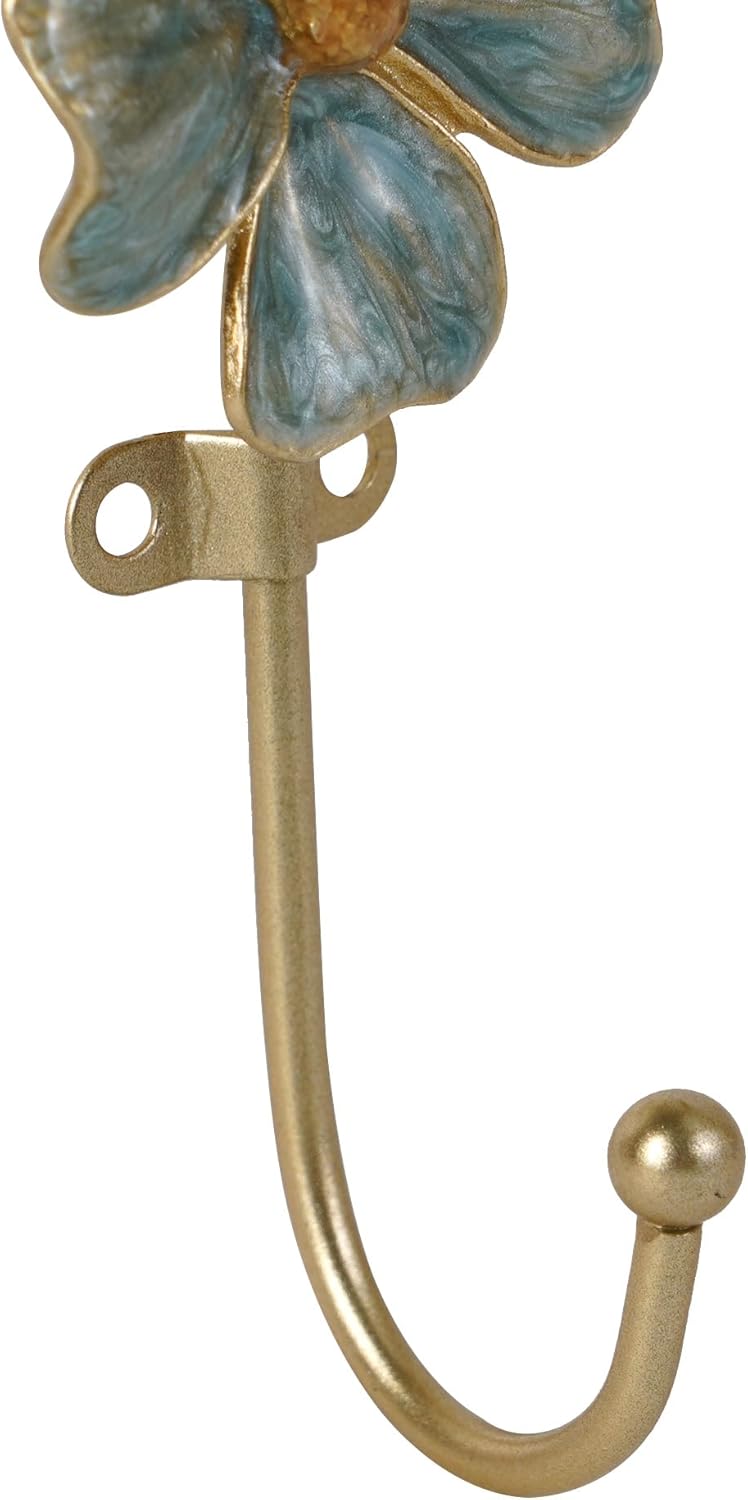 SOFFEE DESIGN Set of 5 Floral Wall Hooks, French Garden Eye-catching E