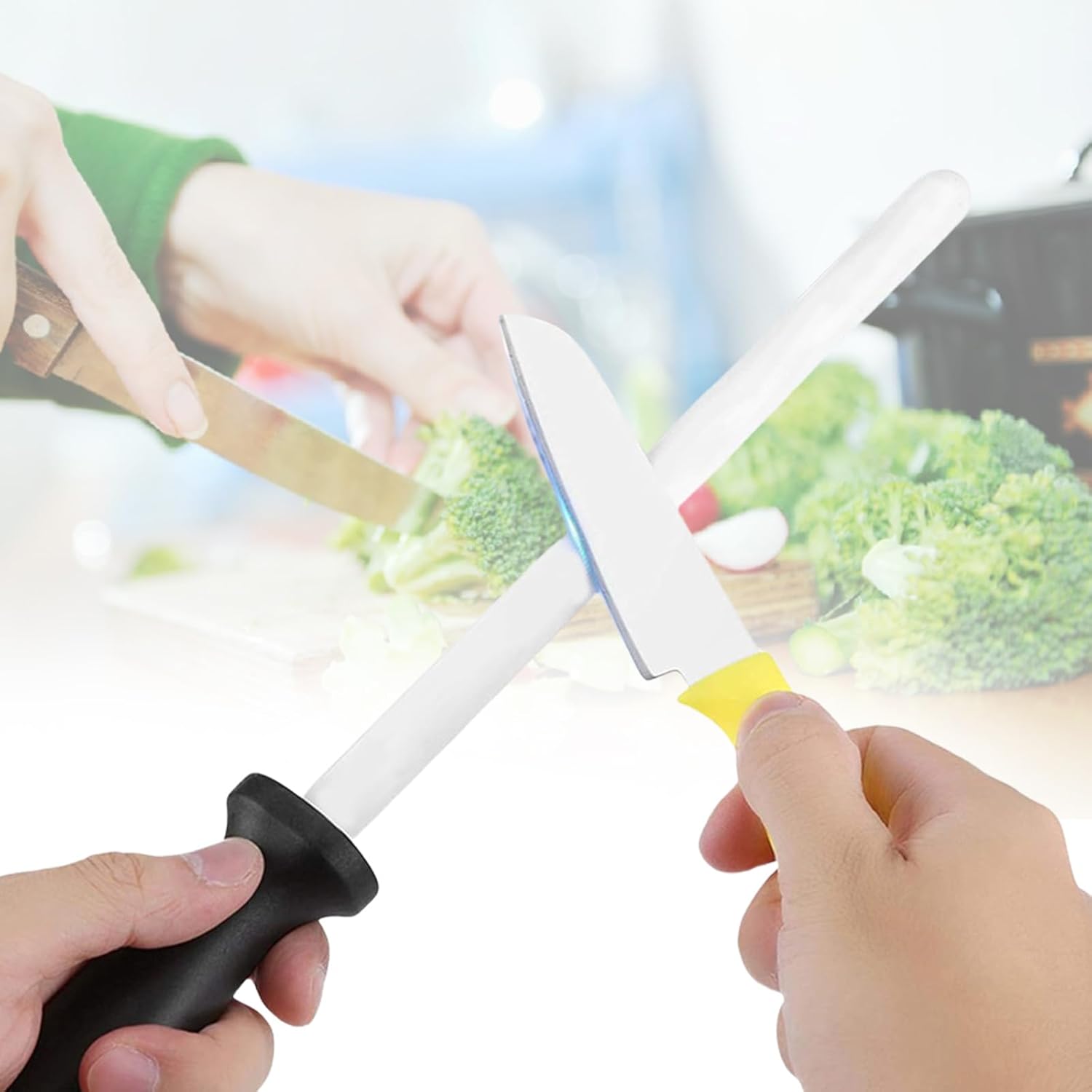 Professional Cutter Sharpener Rod Kitchen Cutter Sharpening Rod Cerami