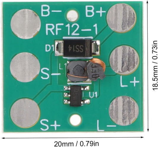 ANRKOYU 10Pcs 1.2V Solar Light Circuit Board, PCB Solar Lamp Control Module, Adjustable Solar Light Control Board for Outdoor Use