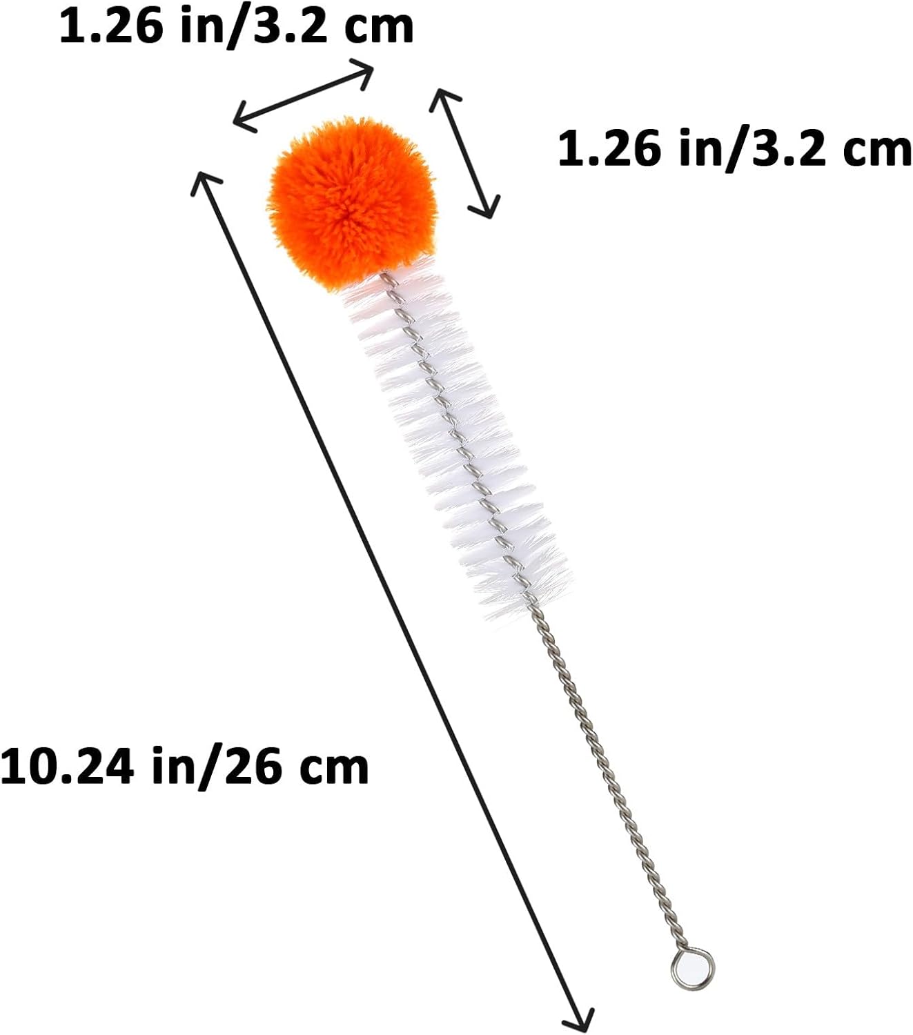 Hummingbird Feeder Cleaner Brush, Versatile Bendable Cleaning Brushes for Various Size Water Bottles, Gentle Bristles with Soft Tip, Stainless Steel 304 for Cleaning, 10.24 in/26 cm