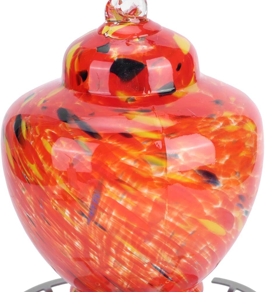 ZJchao Hummingbird Feeder for Outdoors, Bird Water Dispenser with Colorful Design for Patio Garden Outdoor Decor (A)