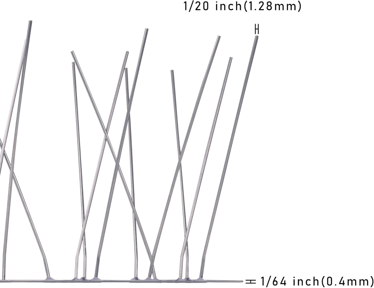 Hausse Stainless Steel Bird Spikes 4 Pack, Squirrel Small Birds Pigeon