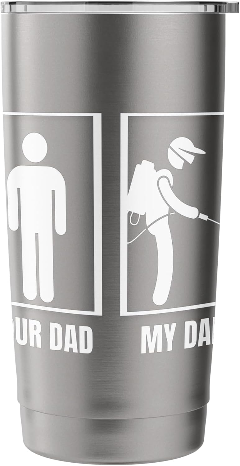 Pest Control Your Dad My Dad Funny Exterminator Stainless Steel Insulated Tumbler