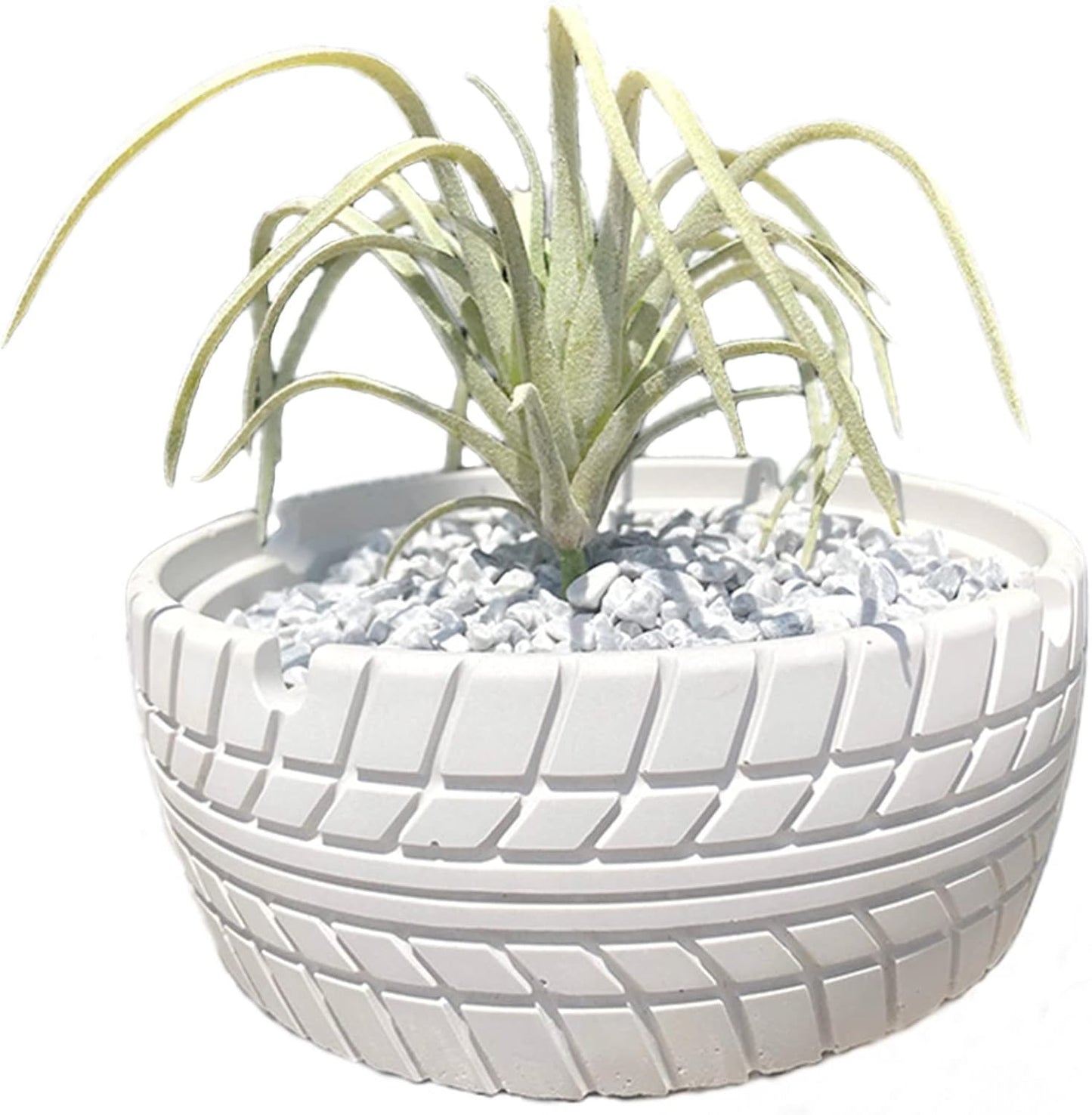 Tire Pattern Flower Pot Silicone Mold Succulent Planter Vase Cactus Concrete Mold Candle Pen Holder Mold Epoxy Resin Plaster Cement Clay Mould