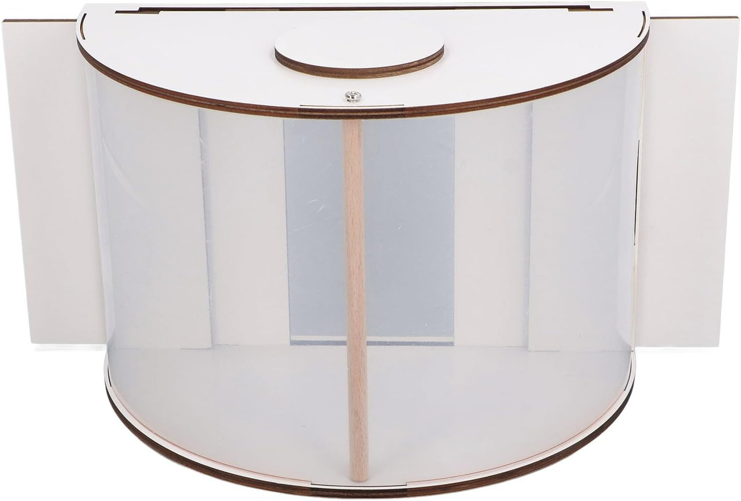 Fockety Window Bird Feeder, 180° Clear View Wooden Transparent Bird Ho