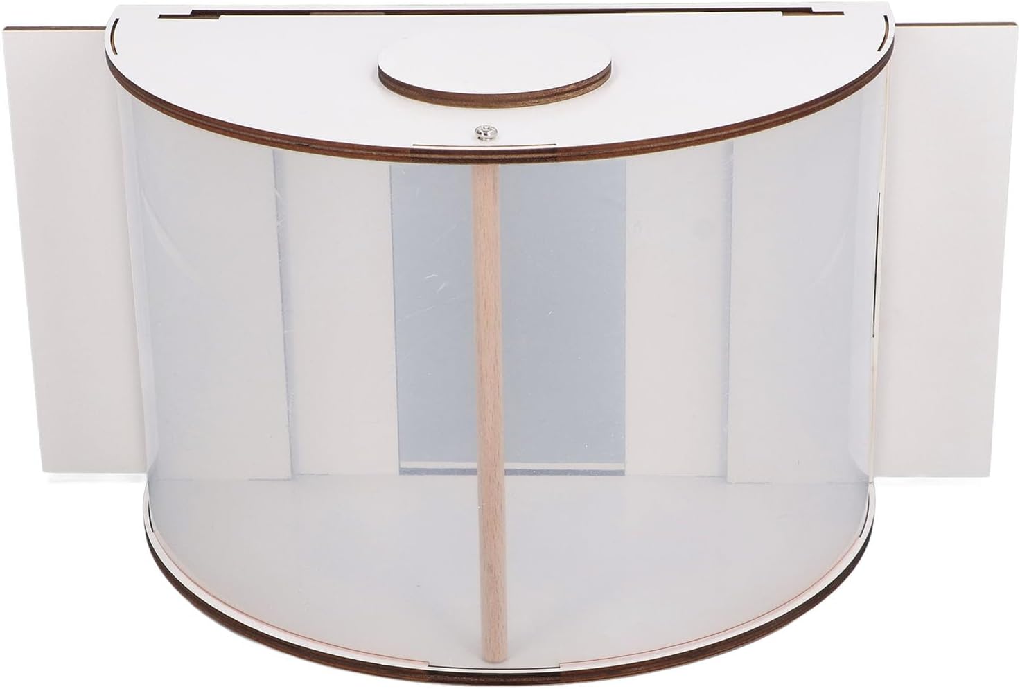 Fockety Window Bird Feeder, 180° Clear View Wooden Transparent Bird Ho