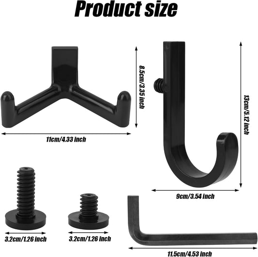21pcs Tool Storage Hooks, Black Shed Tool Accessories Plastic J/Y Hook