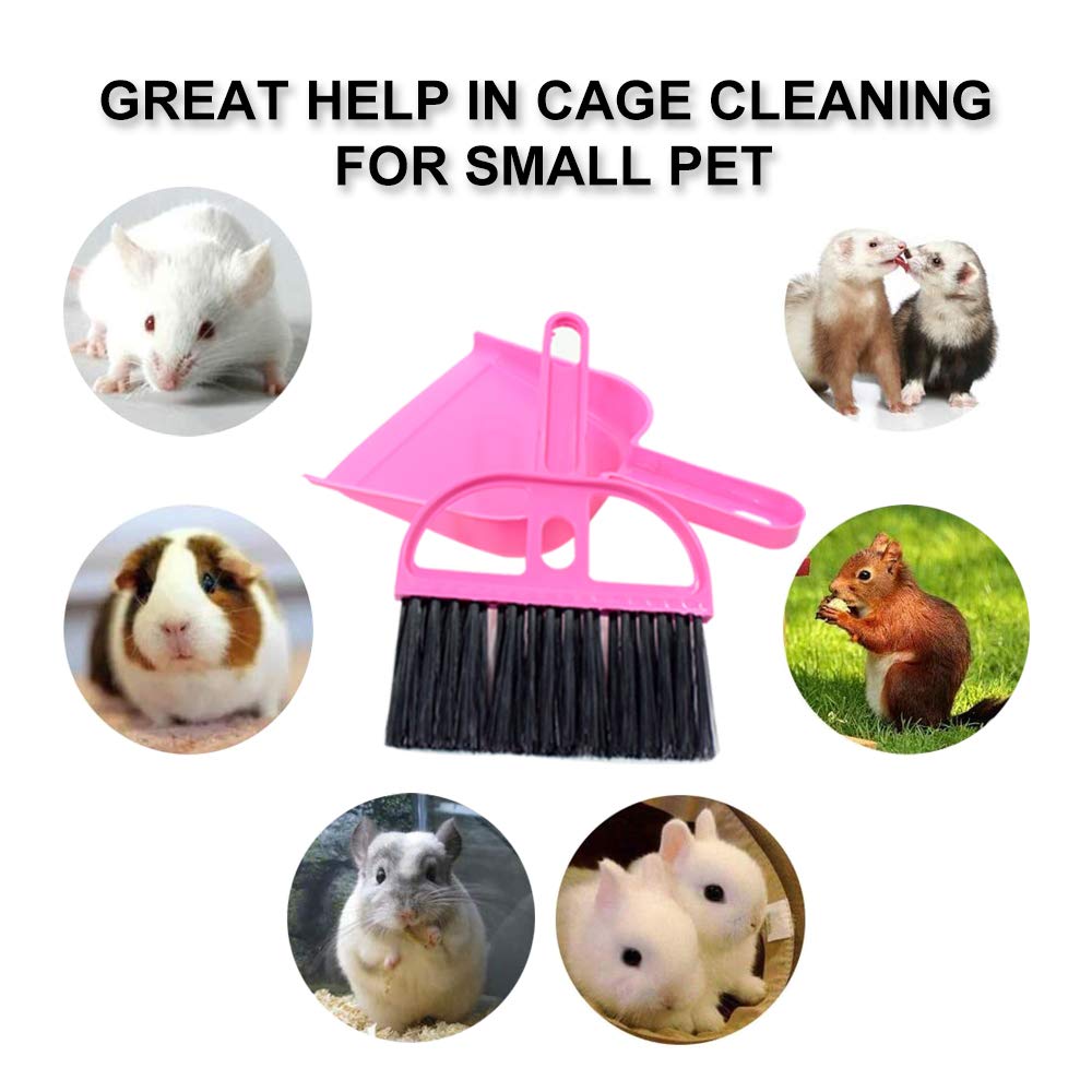 WishLotus Mini Dustpan and Brush Set, Portable Exquisite Pet Waste Cle