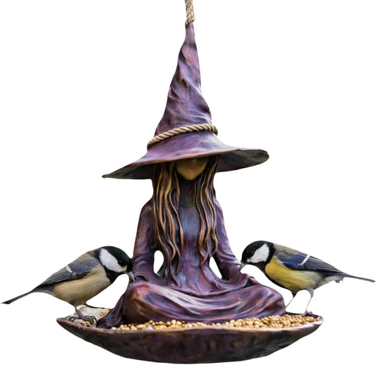 Outdoor Bird Feeder Station, Weatherproof Wild Birds Feeder, Hanging Backyard Feeding Tray House, Durable All Season Feeding Container, Garden Bird Watching Accessory, Finches Robins Sparrows