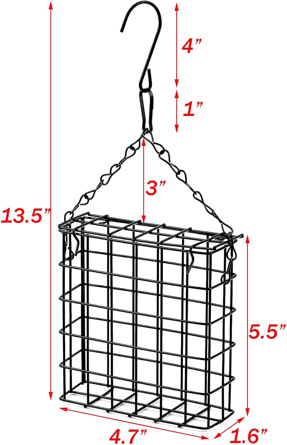 Two of Durable Outdoor Garden Yard Patio Suet Bird Parrot Easy Open Re