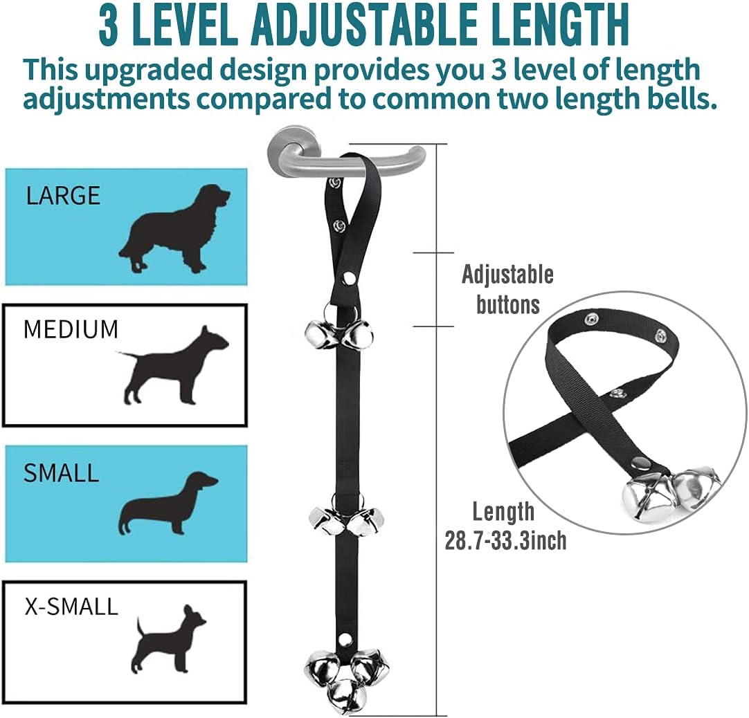 BLUETREE Dog Doorbells Premium Quality Training Potty Great Dog Bells 