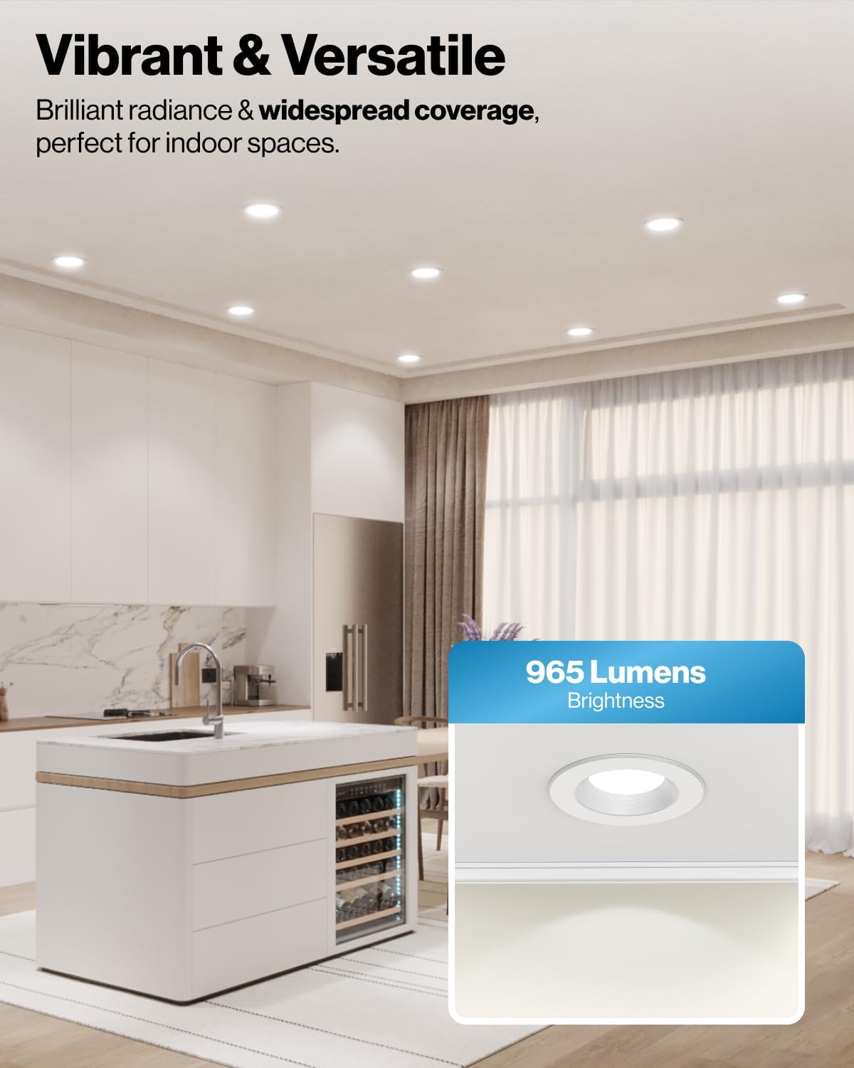 Sunco 12 Pack LED Recessed Lighting 6 Inch, Retrofit Can Lights, 965LM