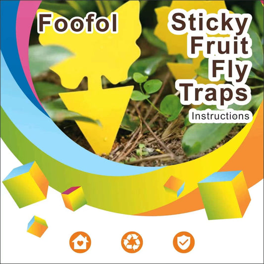 Fruit Fly Traps Fungus Gnat Traps Yellow Sticky Bug Traps 36 Pack No H