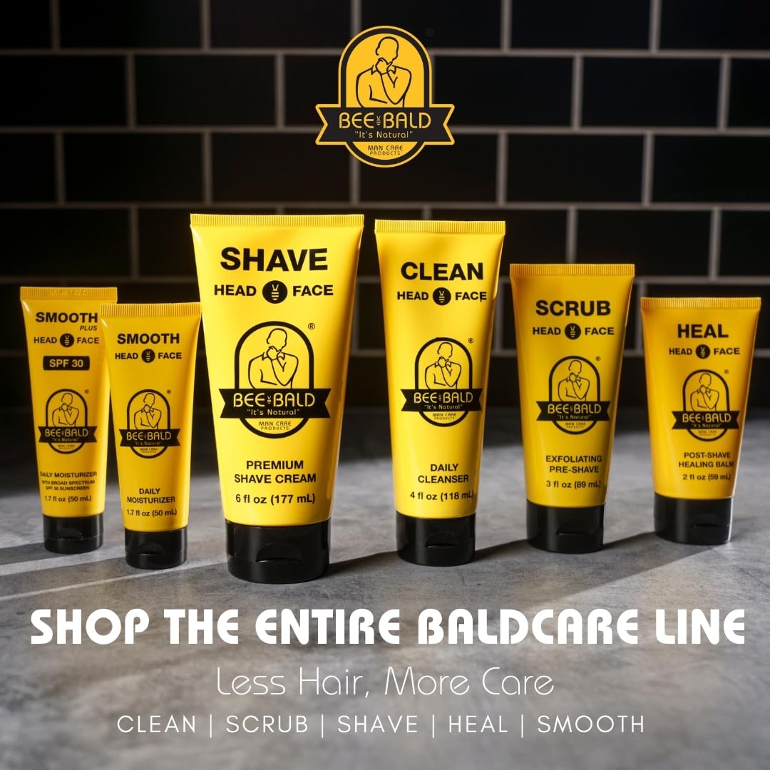 Bee Bald HEAL Aftershave for Men Healing Balm, Immediately Calms & Soo